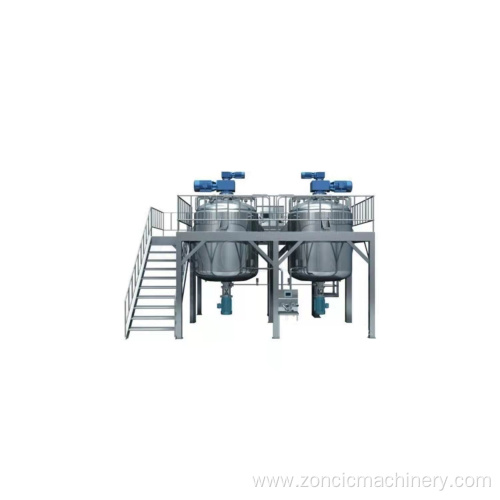 stainless steel liquid mixing tank with agitator